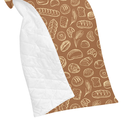 Bread Pattern Print Design 03 Premium Quilt