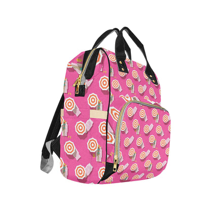 Beach Top View Umbrella Theme Diaper Bag Backpack