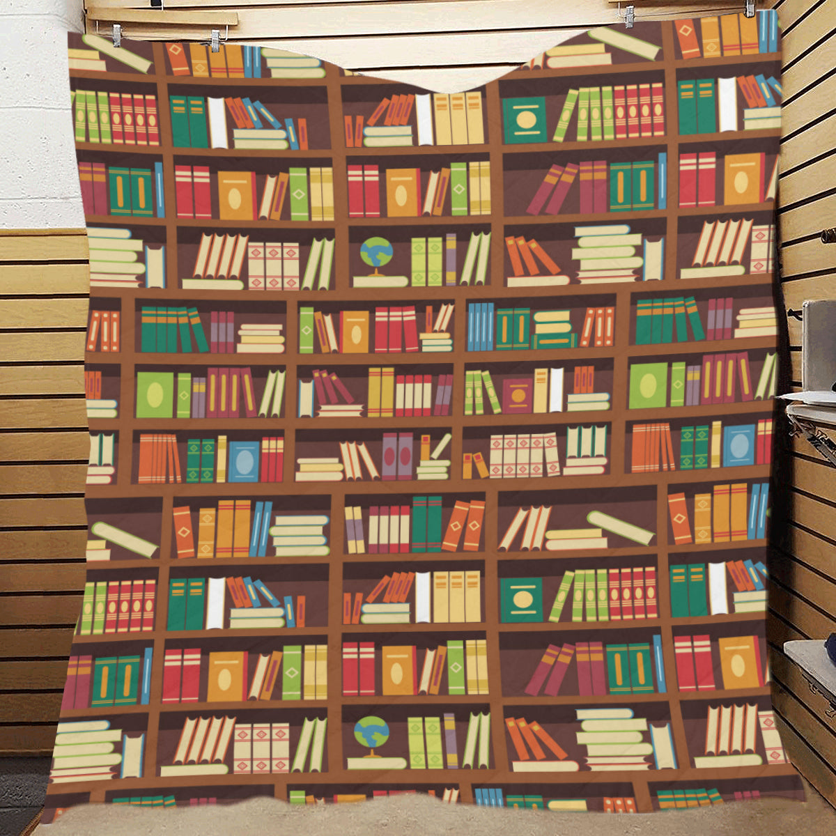 Book Pattern Print Design 06 Premium Quilt