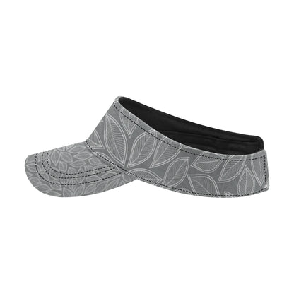 Elm Leave Grey Print Pattern Unisex Sun Visor