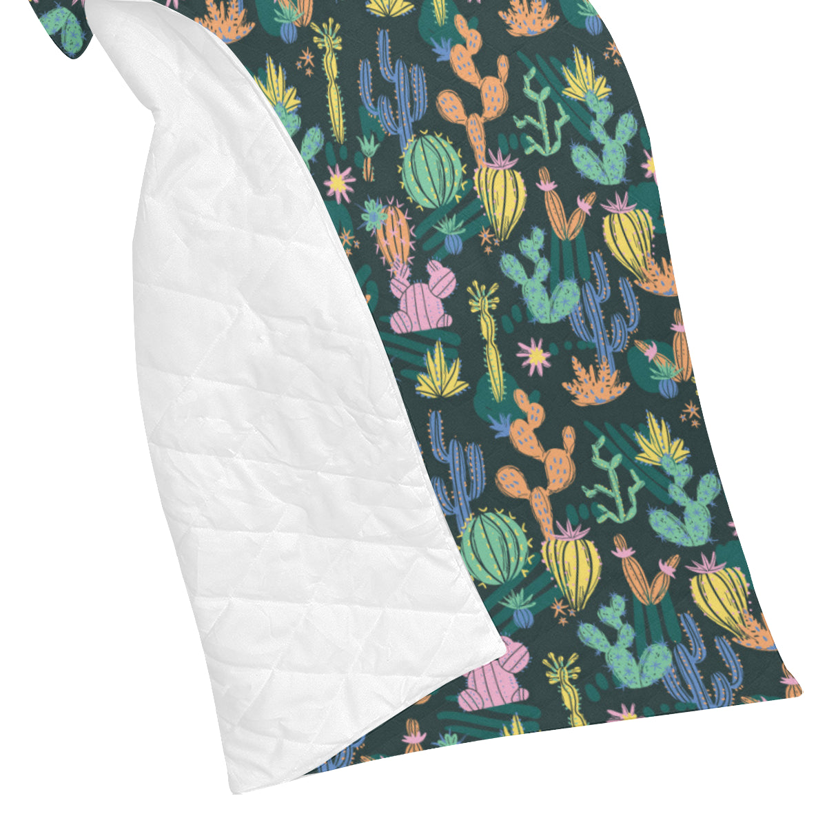 Cactus Pattern Print Design 05 Premium Quilt