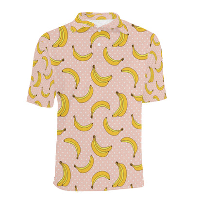 Banana Pattern Print Design BA06 Men Polo Shirt