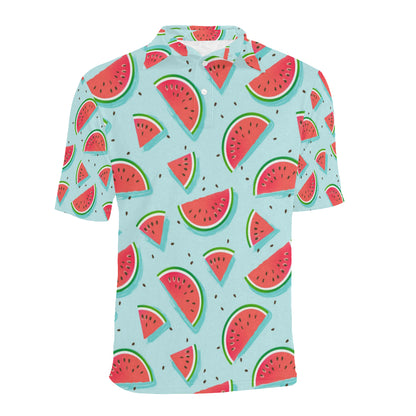 Watermelon Pattern Print Design WM03 Men Polo Shirt