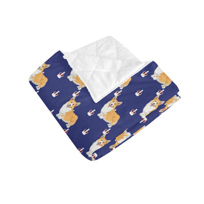 Pembroke Welsh Corgis Pattern Print Design A07 Premium Quilt