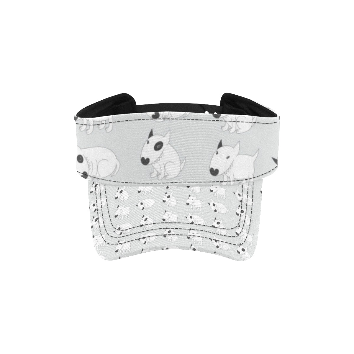 Bull Terrier hand draw Print Pattern Unisex Sun Visor