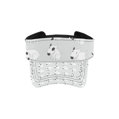 Bull Terrier hand draw Print Pattern Unisex Sun Visor