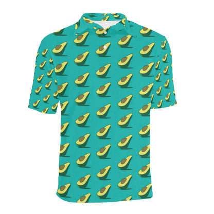 Avocado Pattern Print Design 03 Men Polo Shirt