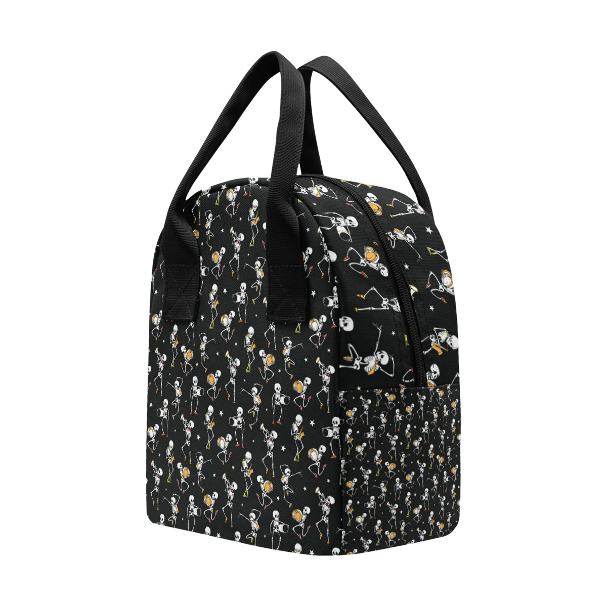 Skeleton Dance Print Insulated Lunch Bag