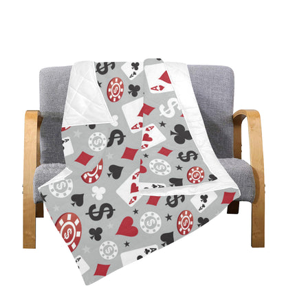 Casino Pattern Print Design 01 Premium Quilt