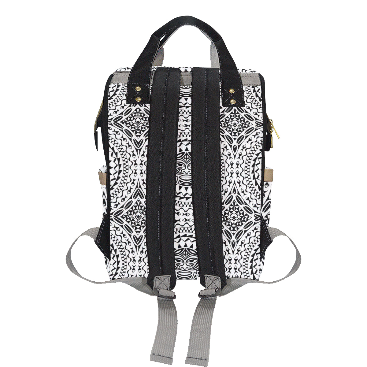Polynesian Tribal Mask Diaper Bag Backpack