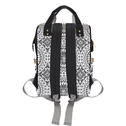 Polynesian Tribal Mask Diaper Bag Backpack