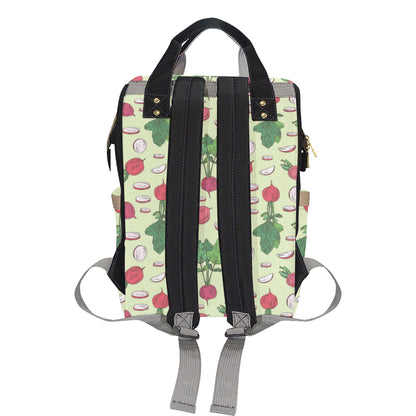 Radish Pattern Print Design A04 Diaper Bag Backpack