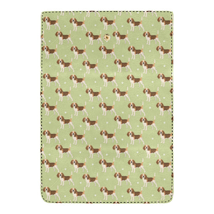 Beagle Pattern Print Design 07 Women's Trifold Wallet