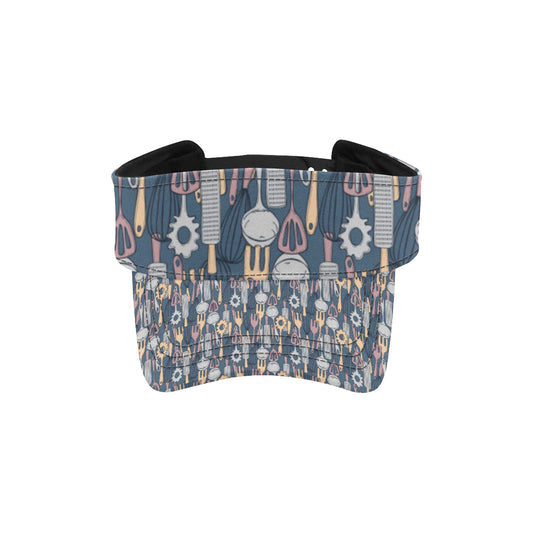 Cooking Kitchen Tools Pattern Print Design 05 Unisex Sun Visor
