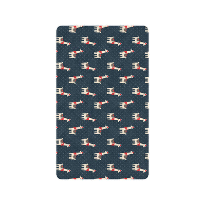 Llama with Polka Dot Themed Print Rubber Doormat