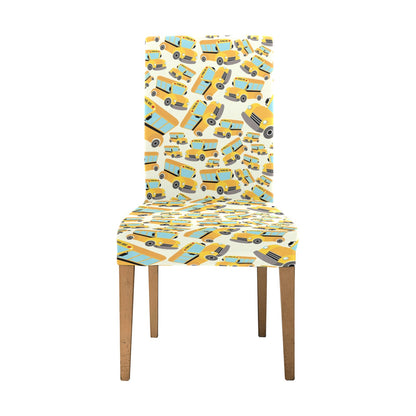 School Bus Print Design LKS301 Dining Chair Slipcover