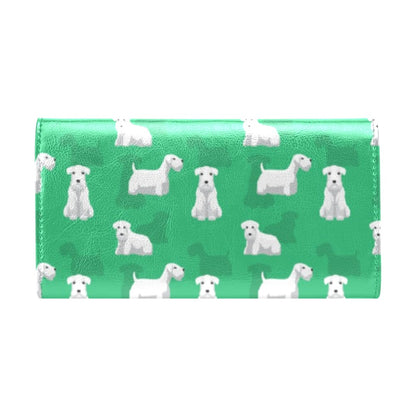 Sealyham Terriers Print Design LKS301 Women's Trifold Wallet