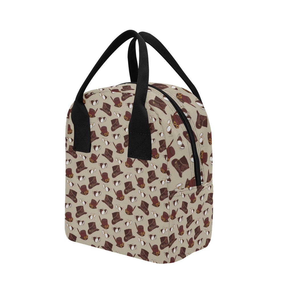 Steampunk Hat Print Design LKS301 Insulated Lunch Bag