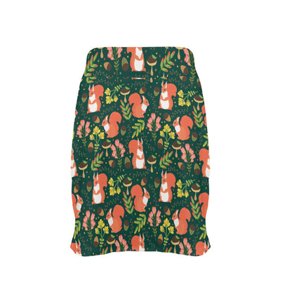 Squirrel Print Design LKS302 17" Golf & Pickleball Skort with Pockets