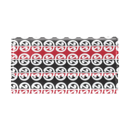 Maori Classic Themed Design Print Women's Trifold Wallet