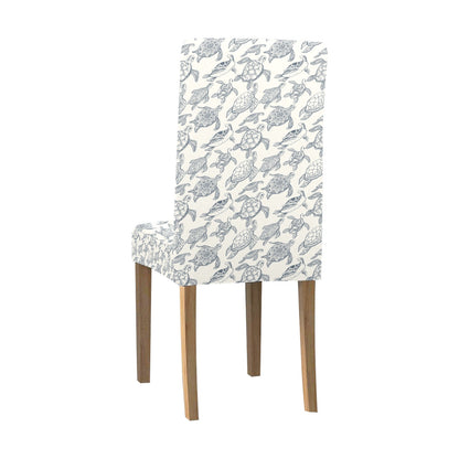 Sea Turtle Print Design LKS304 Dining Chair Slipcover