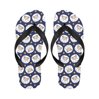 Sheep Print Design LKS402 Flip Flops