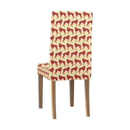 Whippets Print Design LKS301 Dining Chair Slipcover