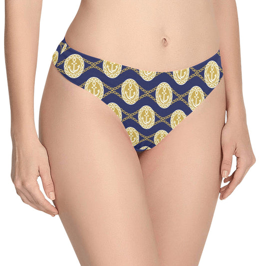 Anchor Luxury Pattern Women's Thongs