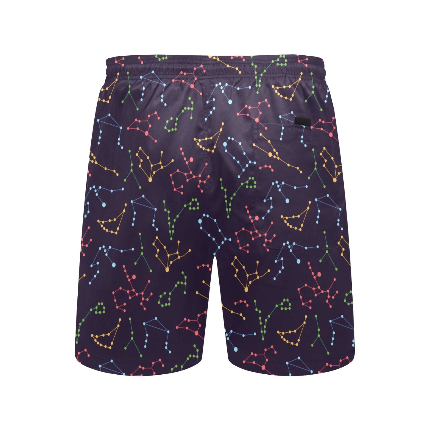 Zodiac Print Design LKS301 Men's Swim Trunks Beach Shorts