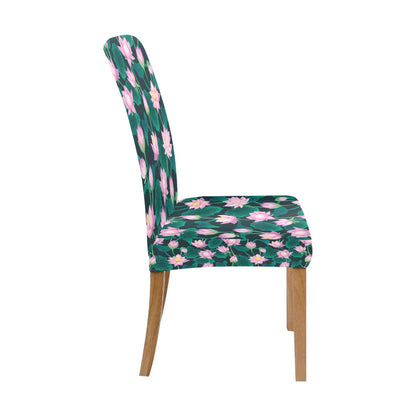 Water Lily Print Design LKS302 Dining Chair Slipcover