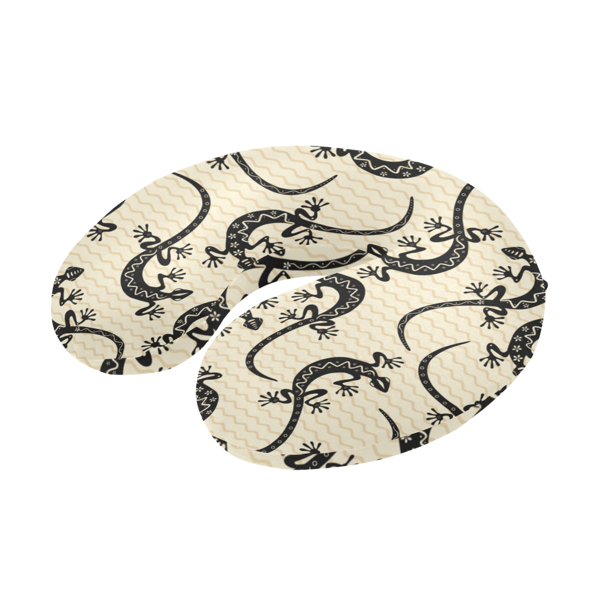 lizard Pattern Print Design 02 U-Shaped Travel Neck Pillow