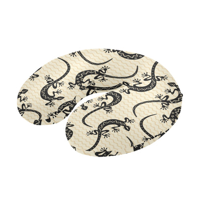 lizard Pattern Print Design 02 U-Shaped Travel Neck Pillow
