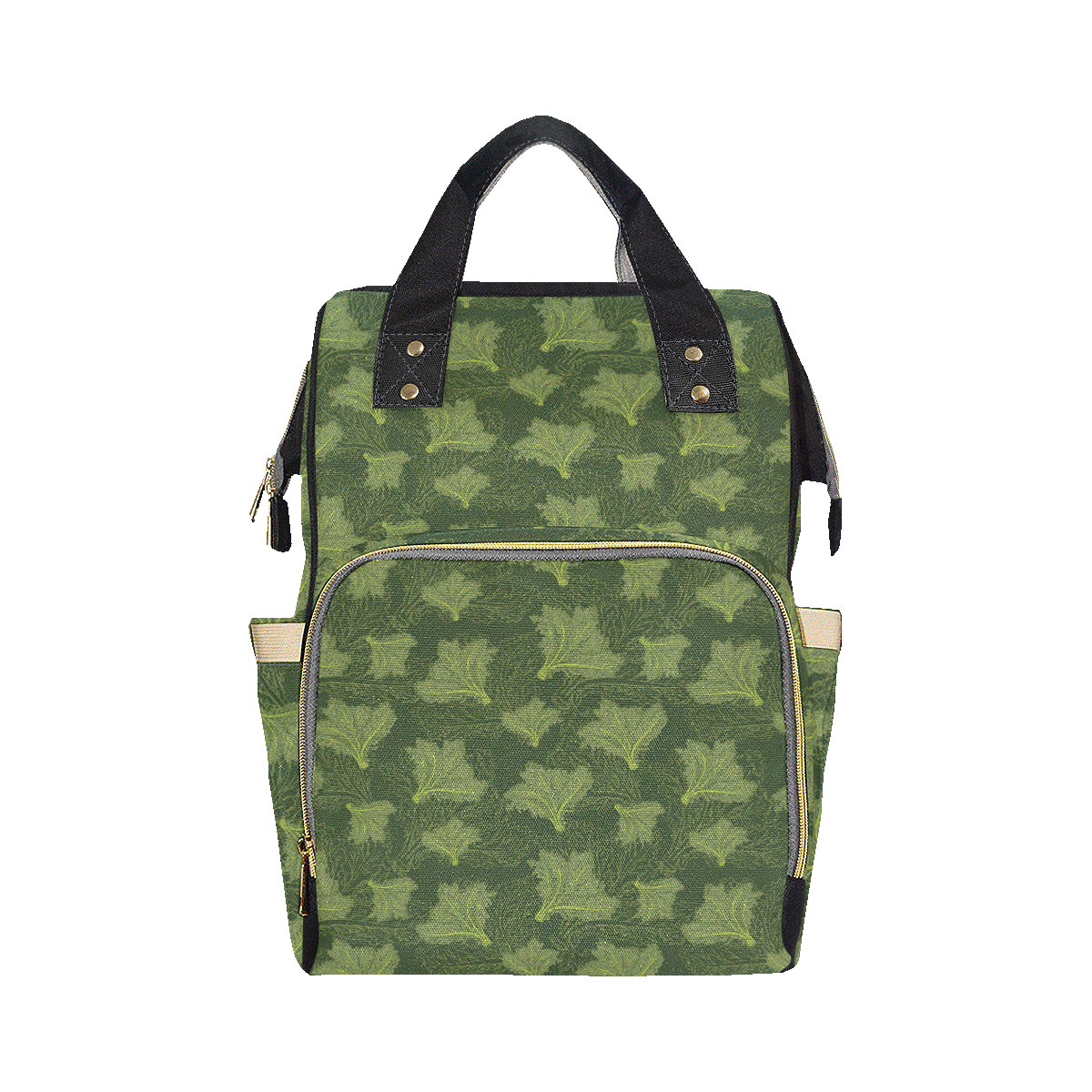 Kale Pattern Print Design 01 Diaper Bag Backpack