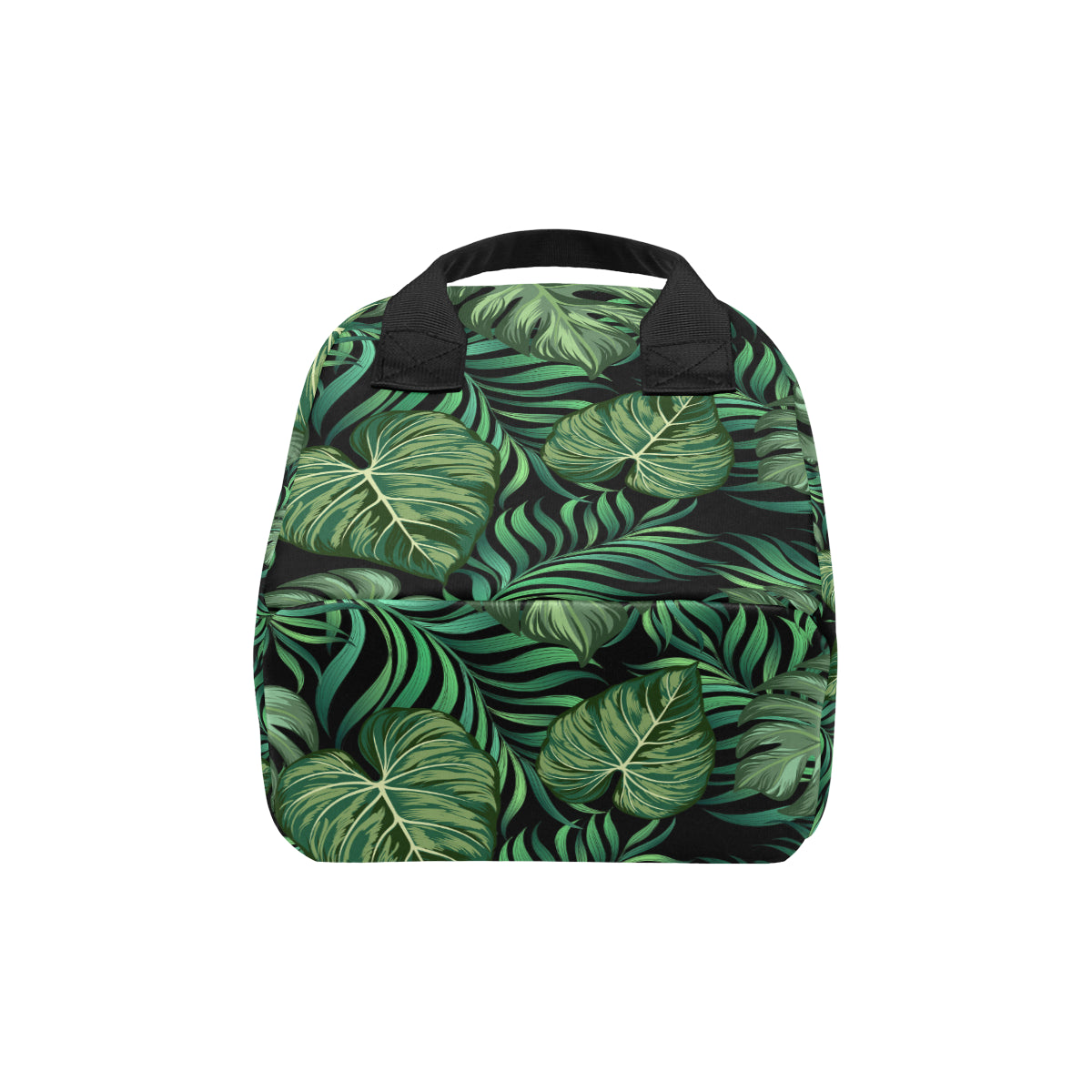 Green Fresh Tropical Palm Leaves Insulated Lunch Bag