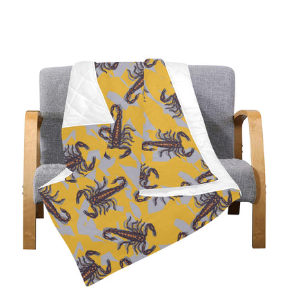 Scorpion Pattern Print Design 01 Premium Quilt