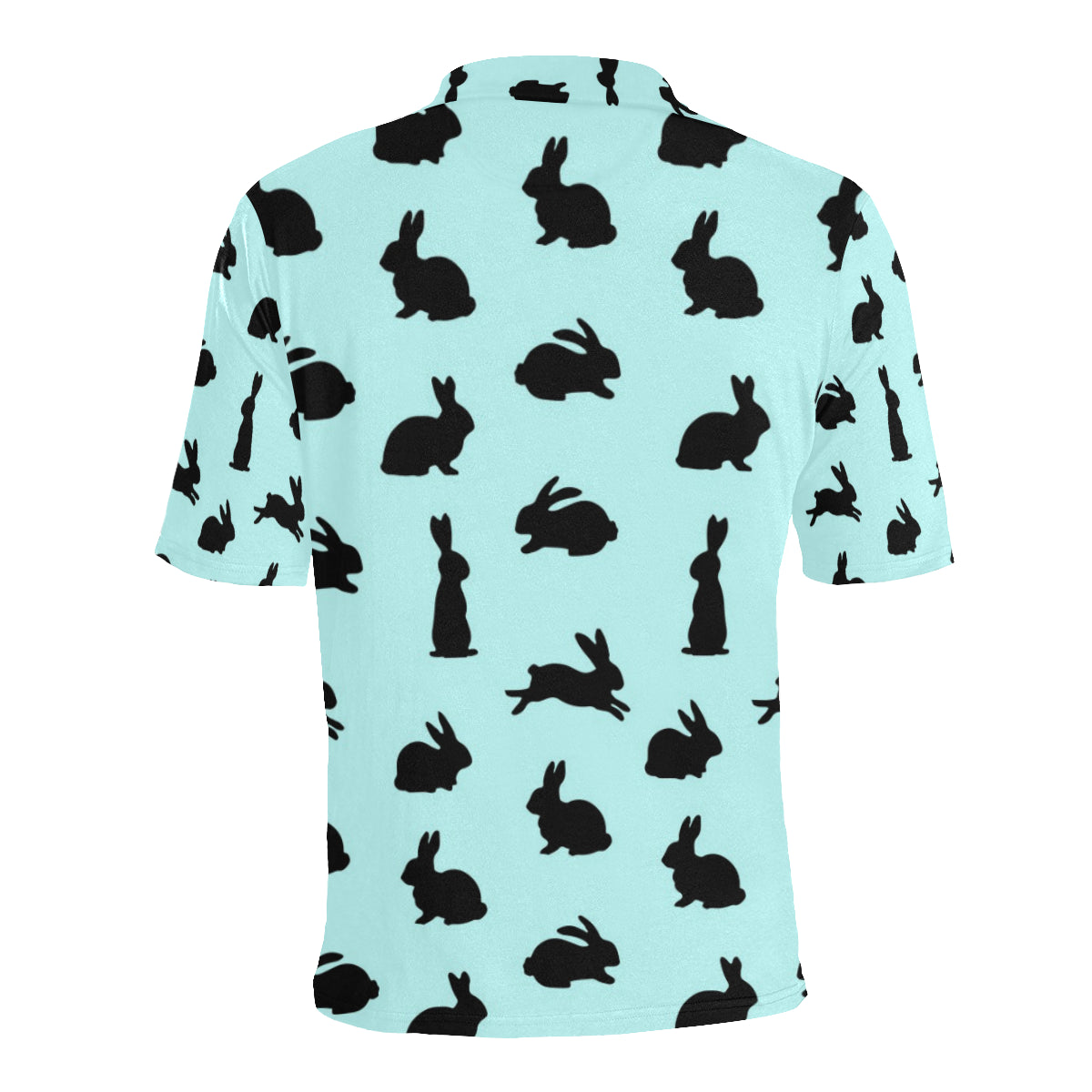 Rabbit Pattern Print Design RB010 Men Polo Shirt