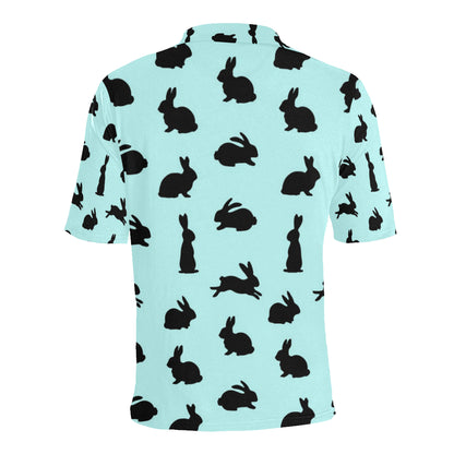 Rabbit Pattern Print Design RB010 Men Polo Shirt