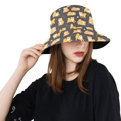 Shiba Inu Print Design LKS309 Unisex Bucket Hat