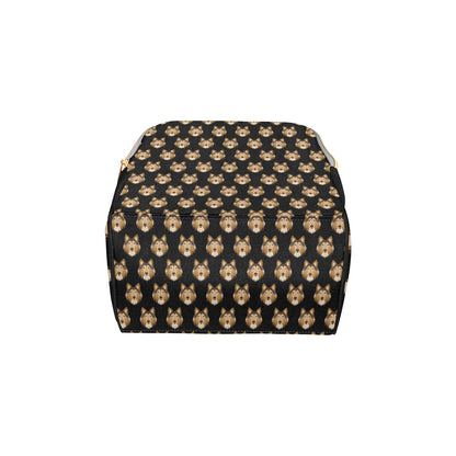 Collies Pattern Print Design 01 Diaper Bag Backpack