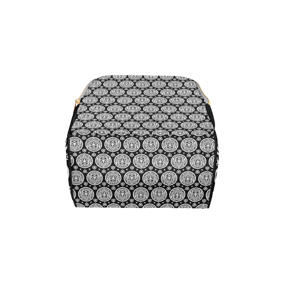 Calendar Aztec White Black Print Pattern Diaper Bag Backpack