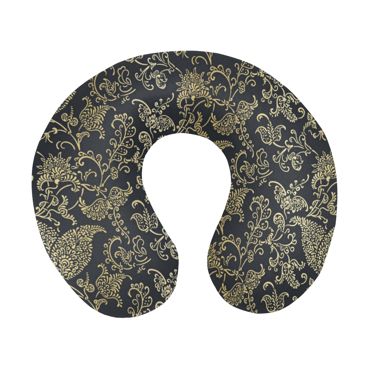 Brocade Pattern Print Design 04 U-Shaped Travel Neck Pillow