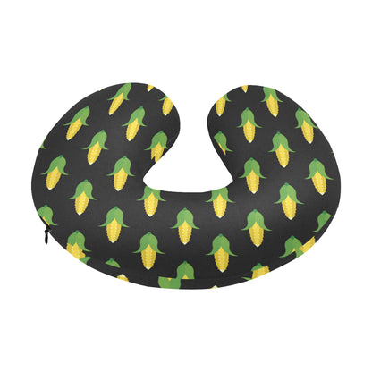 Corn Pattern Print Design 05 U-Shaped Travel Neck Pillow