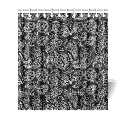 Paisley Pattern Print Design A04 Shower Curtain