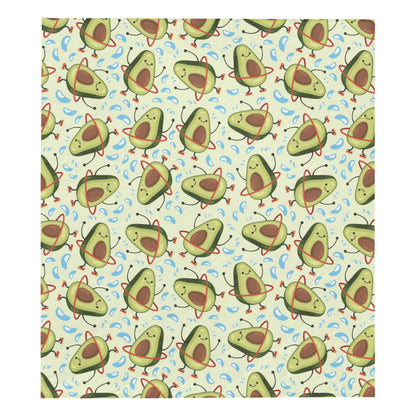 Avocado Pattern Print Design AC02 Premium Quilt