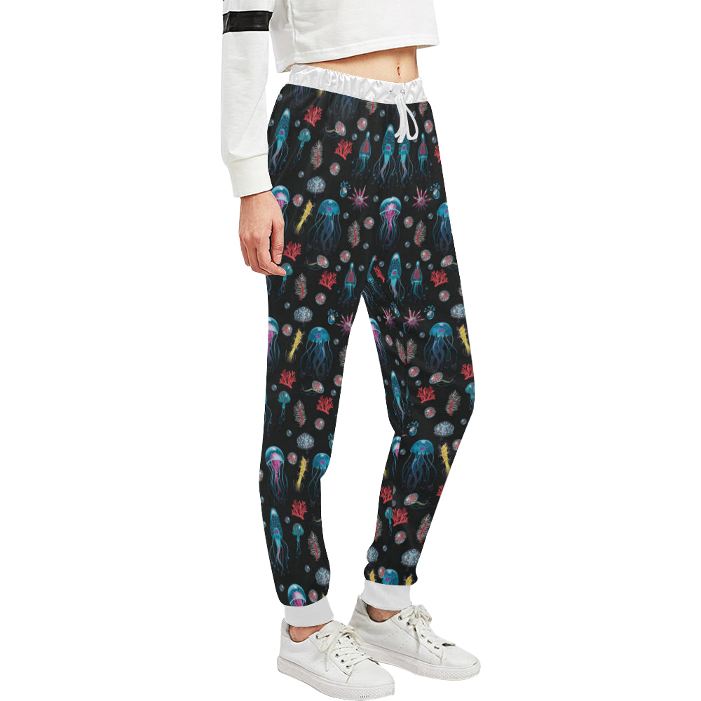 Jellyfish Underwater Print Unisex Sweatpants