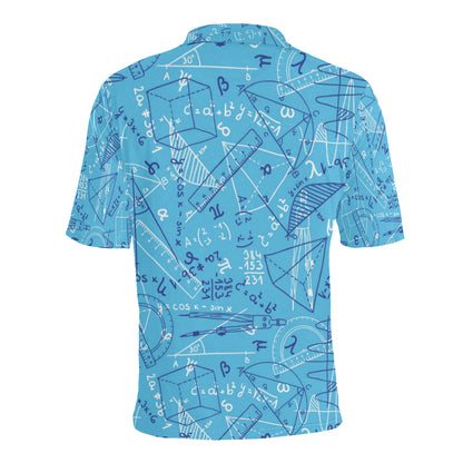 Math Pattern Print Design 02 Men Polo Shirt