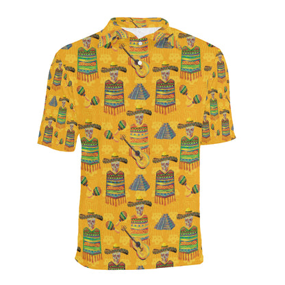 Maracas Mexican Style Pattern Print Design 02 Men Polo Shirt