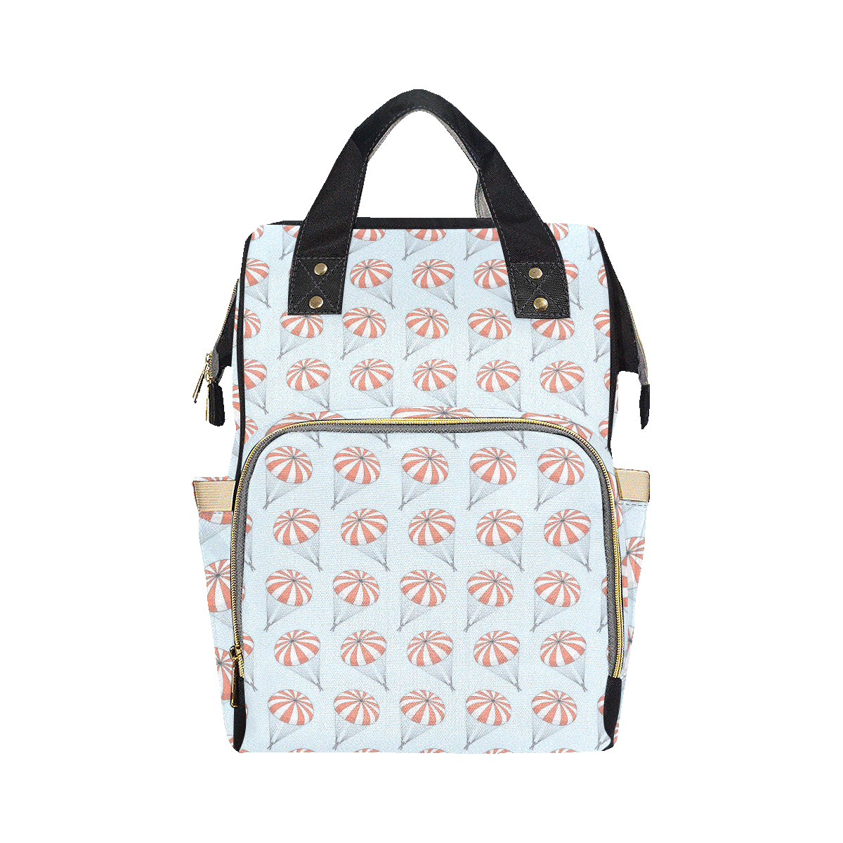 Skydiving Pattern Print Design 01 Diaper Bag Backpack