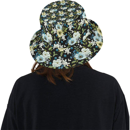 Anemone Pattern Print Design AM03 Unisex Bucket Hat