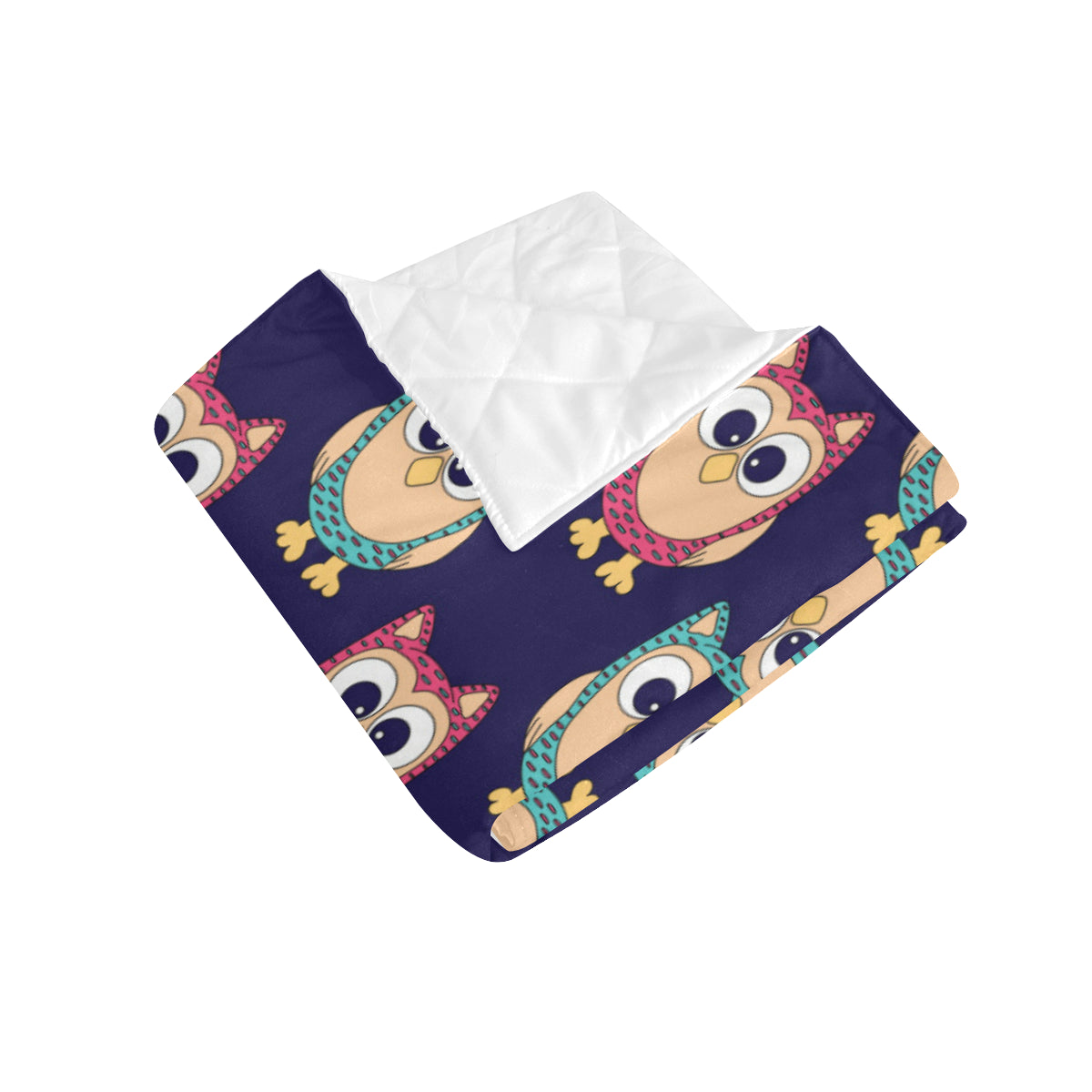 Owl Pattern Print Design A06 Premium Quilt